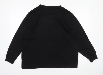 Womens UK Size 12 H&M Black Pullover Sweatshirt