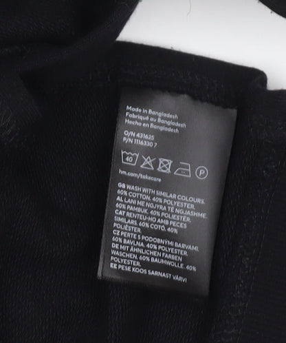 Womens UK Size 12 H&M Black Pullover Sweatshirt