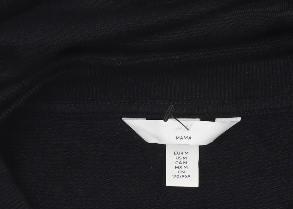 Womens UK Size 12 H&M Black Pullover Sweatshirt