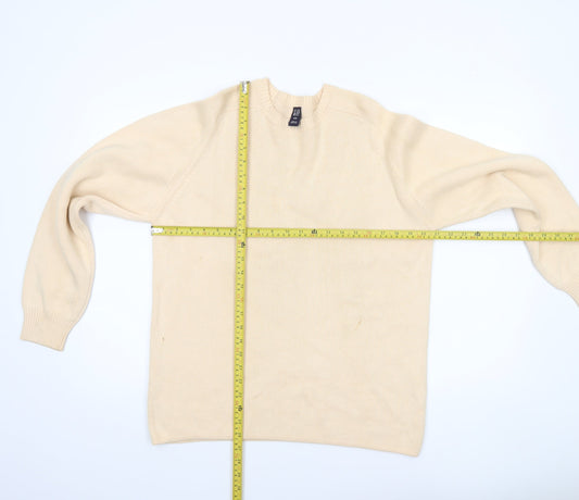 GAP Women’s Beige Cotton Crew Neck Long Sleeve Pullover Jumper M
