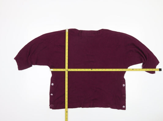 Womens UK Size XL Marks and Spencer Purple Pullover Jumper