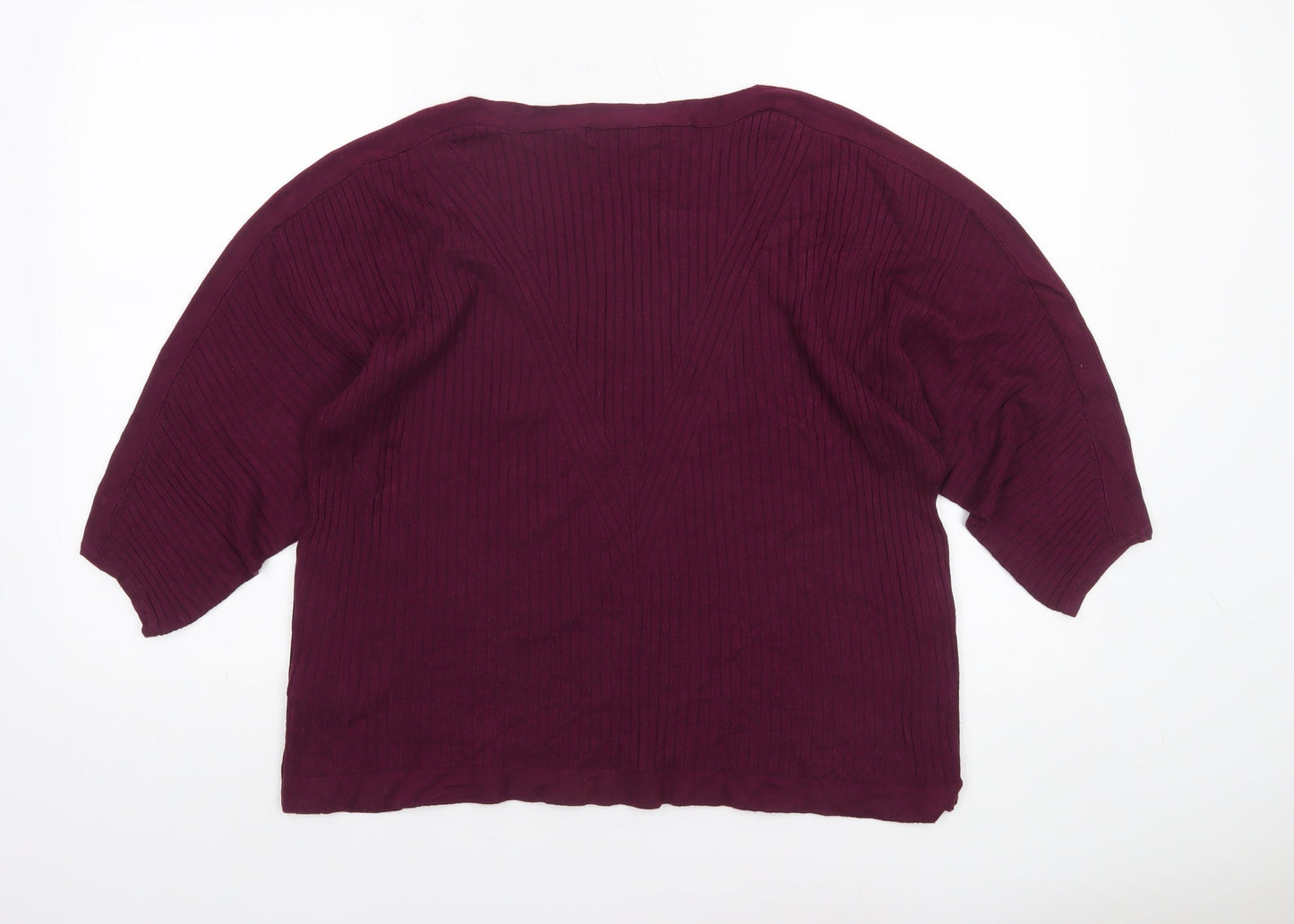 Womens UK Size XL Marks and Spencer Purple Pullover Jumper