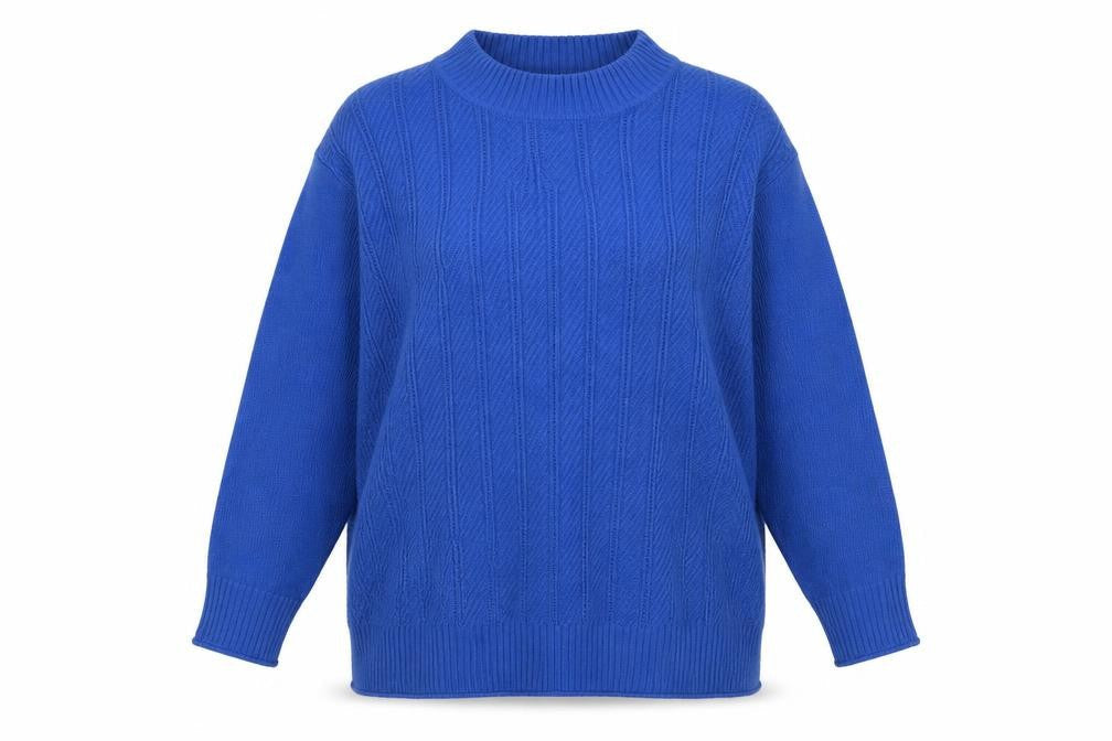 Womens UK Size 22-24 ISLE Blue Pullover Jumper