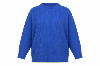 Womens UK Size 22-24 ISLE Blue Pullover Jumper