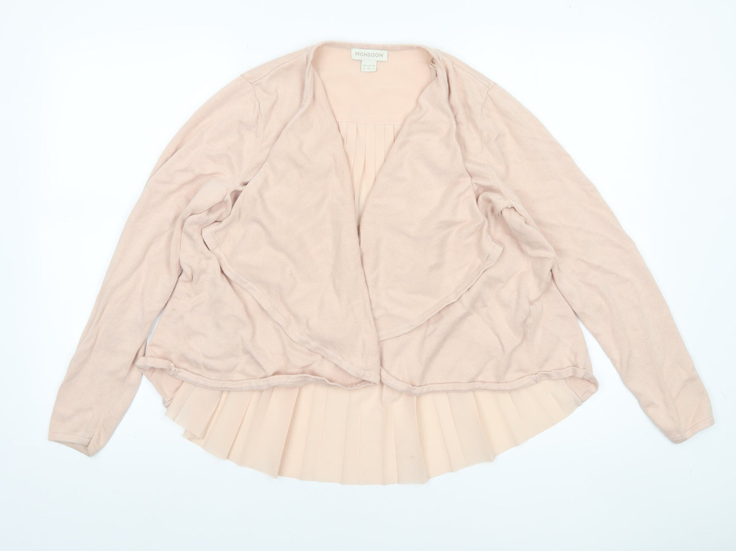 Womens UK Size 12 Monsoon Beige Cardigan Jumper