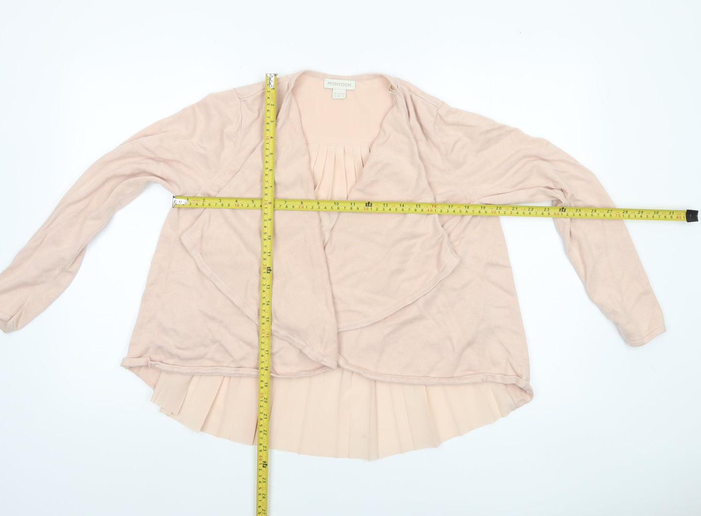 Womens UK Size 12 Monsoon Beige Cardigan Jumper