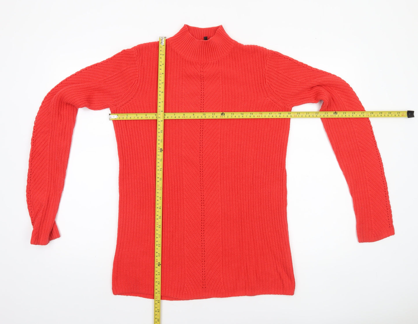 Womens UK Size XS Long Tall Sally Red Pullover Jumper