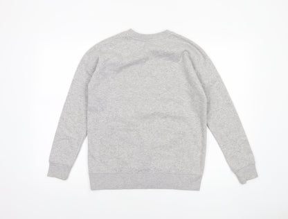 Womens UK Size S Papaya Grey Pullover Sweatshirt
