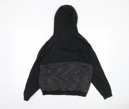 Boys UK Size 12-13 Years Marks and Spencer Black Pullover Hoodie