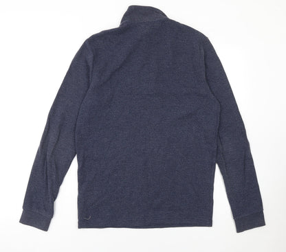 Mens UK Size S NEXT Blue Henley Sweatshirt
