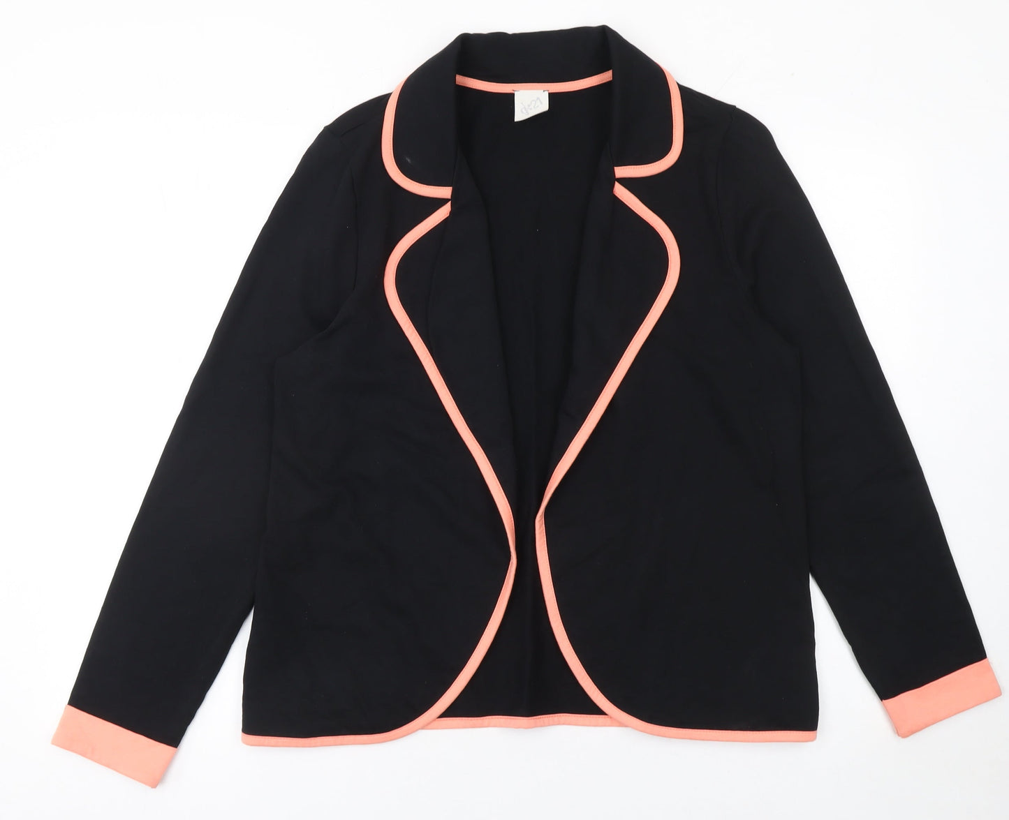 George Women's Black Blazer Size 16 Cotton Casual Workwear Jacket