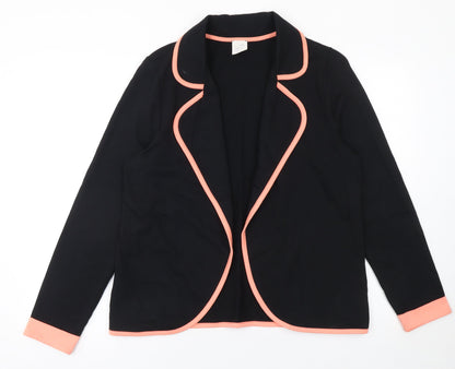 George Women's Black Blazer Size 16 Cotton Casual Workwear Jacket