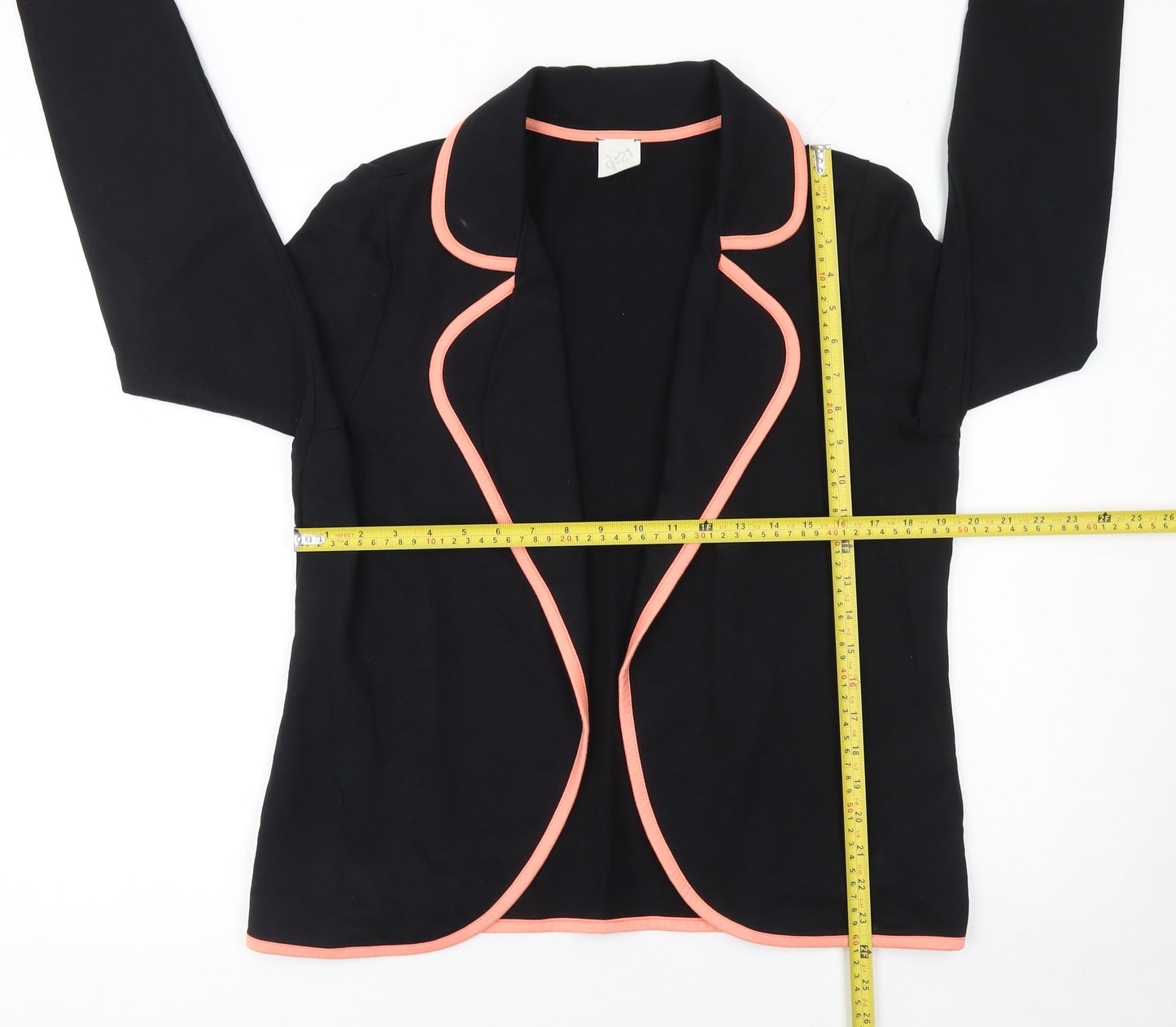 George Women's Black Blazer Size 16 Cotton Casual Workwear Jacket