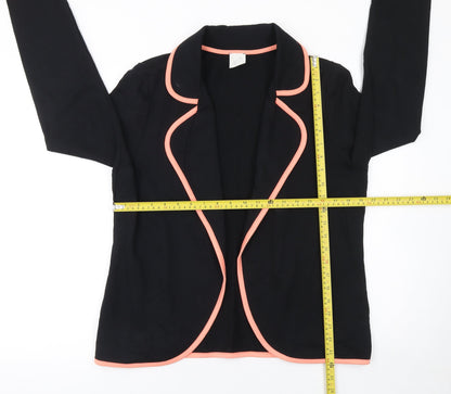 George Women's Black Blazer Size 16 Cotton Casual Workwear Jacket