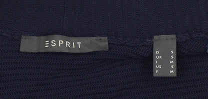 Womens UK Size S Esprit Blue Cardigan Jumper