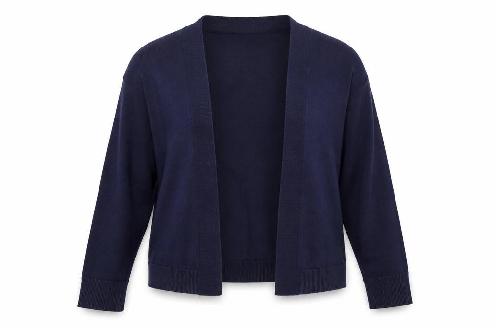 Gap Women Blue Cotton Cardigan M Long Sleeve Lightweight Knit