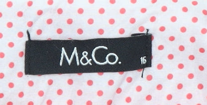 M&Co Women’s Pink Linen Blend Chino Trousers Size 16