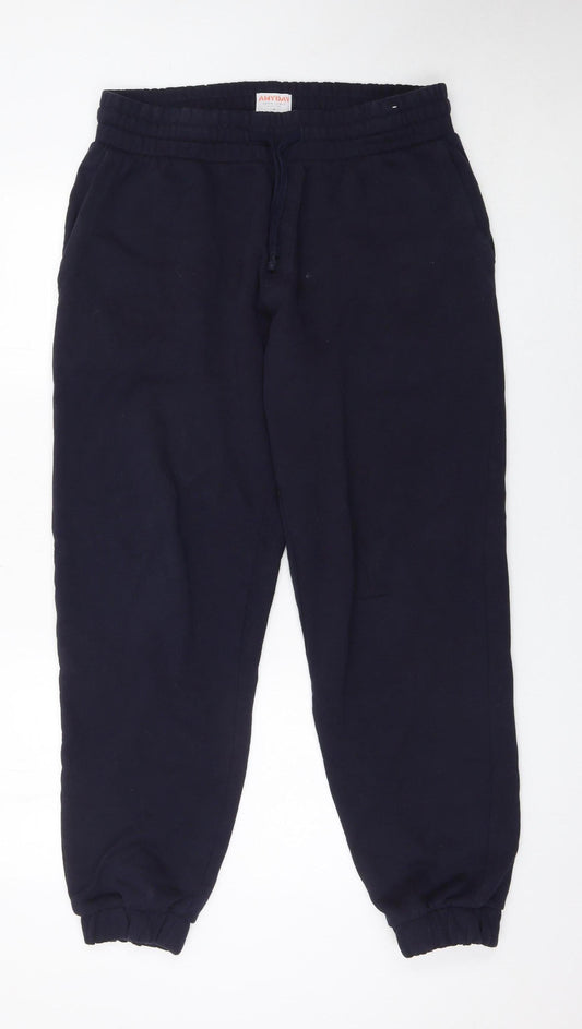John Lewis ANYDAY Men’s Navy Blue Cotton Jogger Sweatpants M