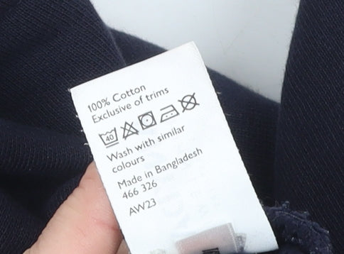 John Lewis ANYDAY Men’s Navy Blue Cotton Jogger Sweatpants M