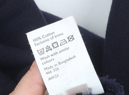 John Lewis ANYDAY Men’s Navy Blue Cotton Jogger Sweatpants M