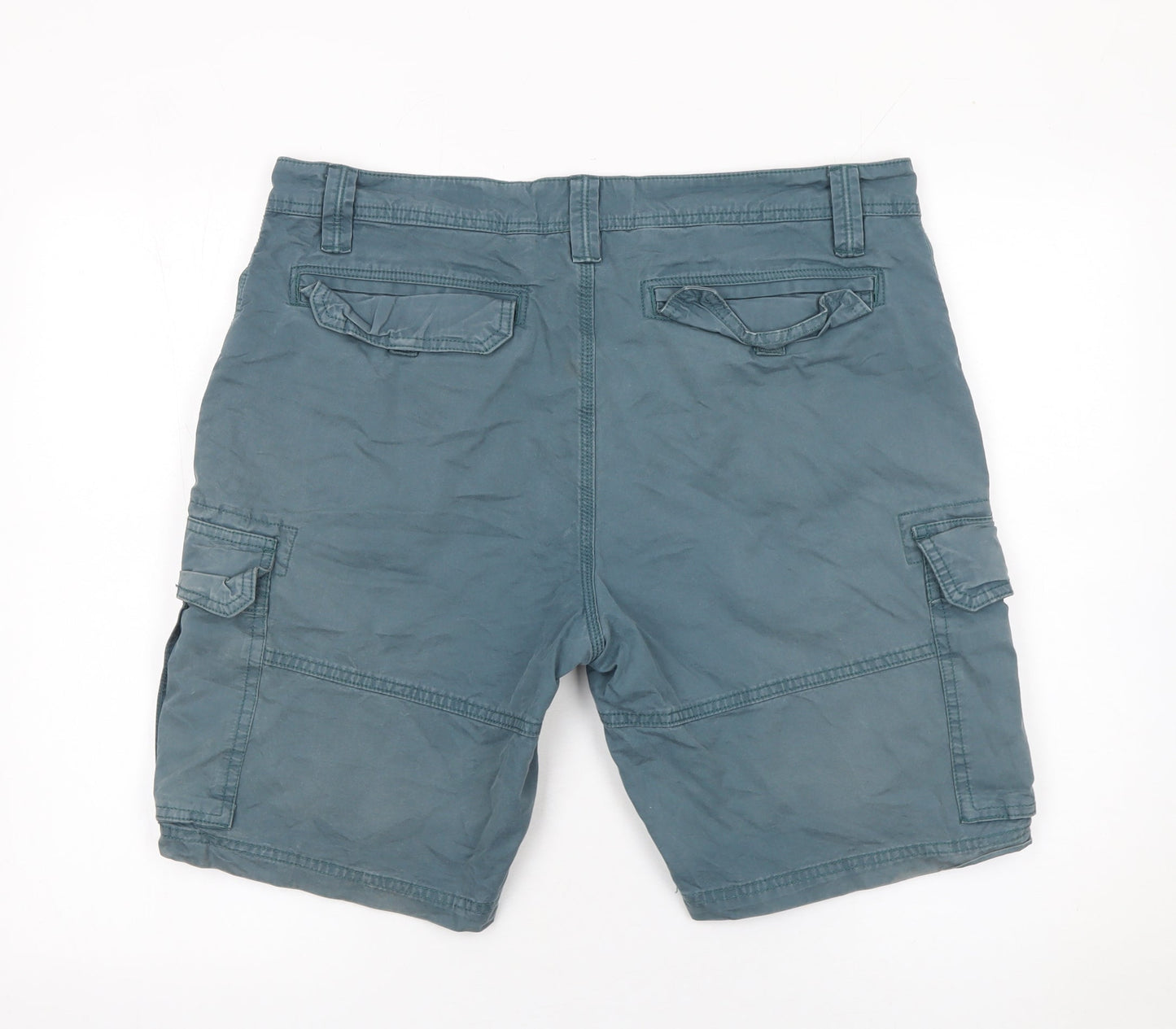 Fat Face Men's Blue Cargo Shorts W36 L Cotton Pockets Casual
