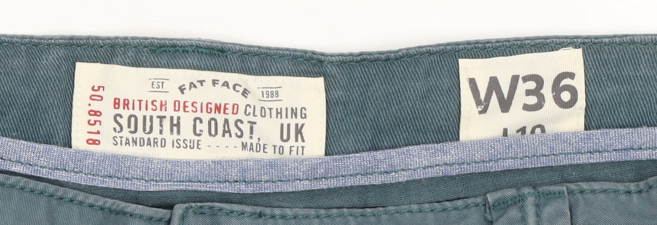 Fat Face Men's Blue Cargo Shorts W36 L Cotton Pockets Casual