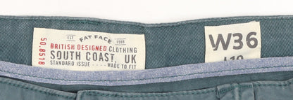 Fat Face Men's Blue Cargo Shorts W36 L Cotton Pockets Casual