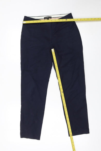 Mango Women’s Blue Slim Fit Chino Trousers Size 6