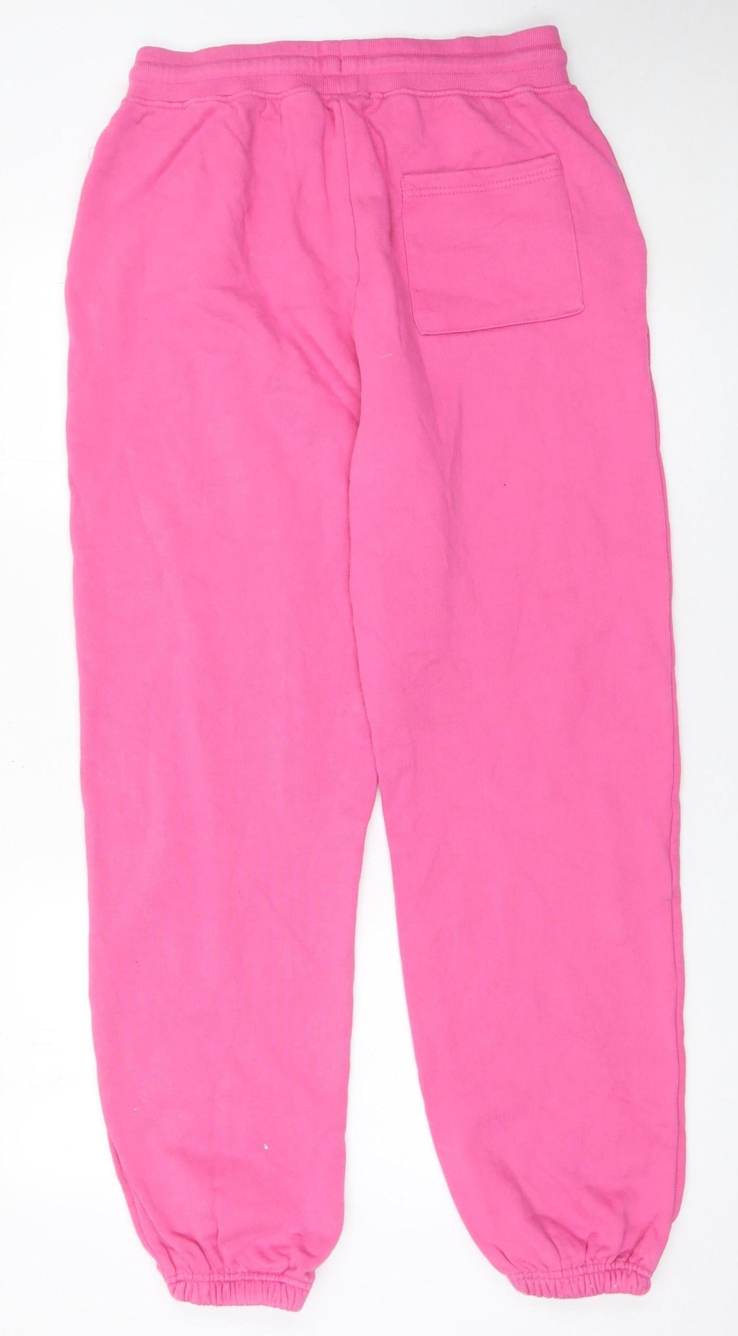 Womens UK Size L Noughts & Kisses Relaxed Fit Sweatpants Pink Trousers
