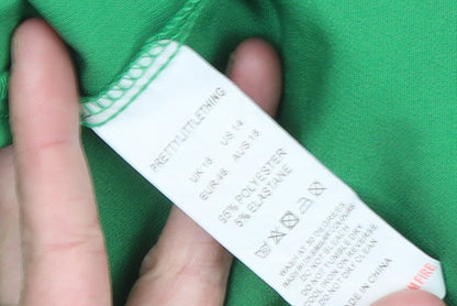 Womens UK Size 14 PRETTYLITTLETHING Regular Green Blazer