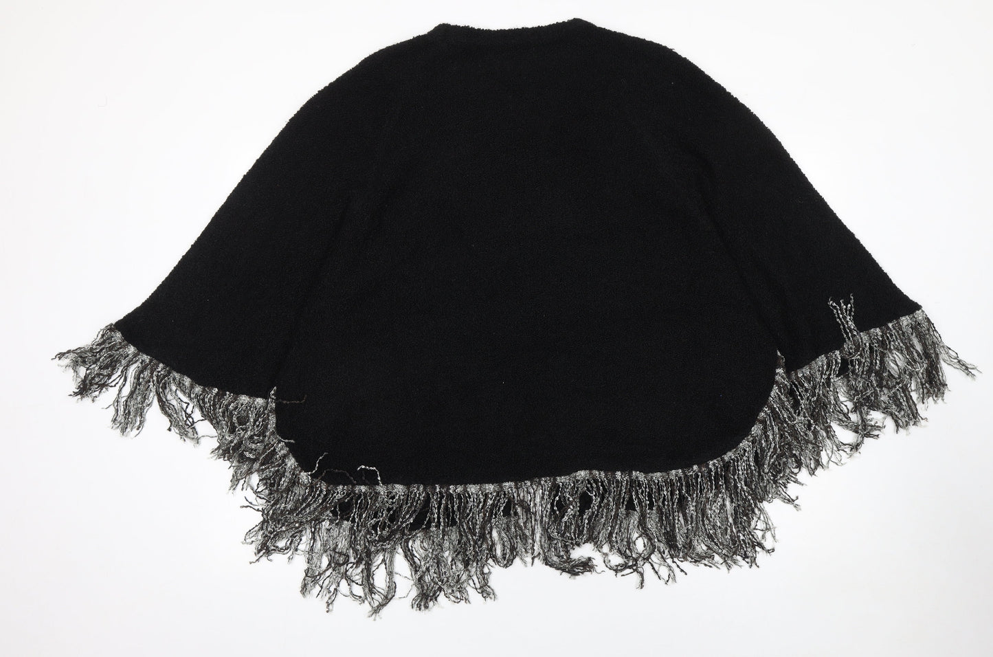 Womens UK Size S Alexara Black Cape Jumper