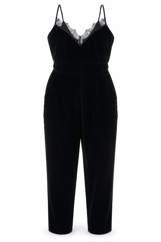 Womens UK Size 10 H&M One-Piece Black Jumpsuit