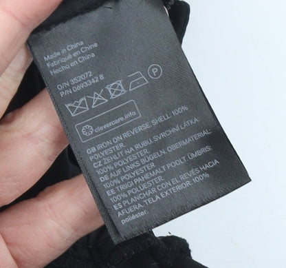 H&M Womens Black Velvet Lace V-Neck Jumpsuit Size 10