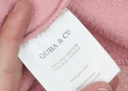 Womens UK Size 12 Quba & Co Pink Pullover Sweatshirt