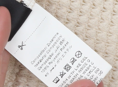 SHEIN Women’s Beige Midi Knit Pencil Skirt XS Lightweight Stretch