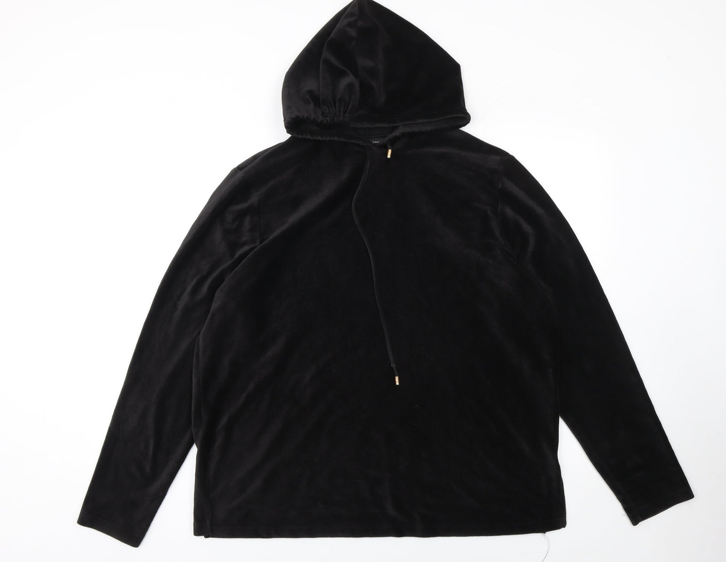 Womens UK Size 16 Dorothy Perkins Black Pullover Hoodie