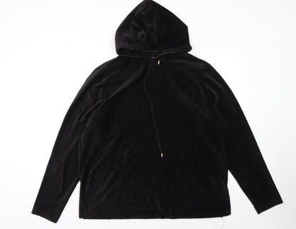Womens UK Size 16 Dorothy Perkins Black Pullover Hoodie