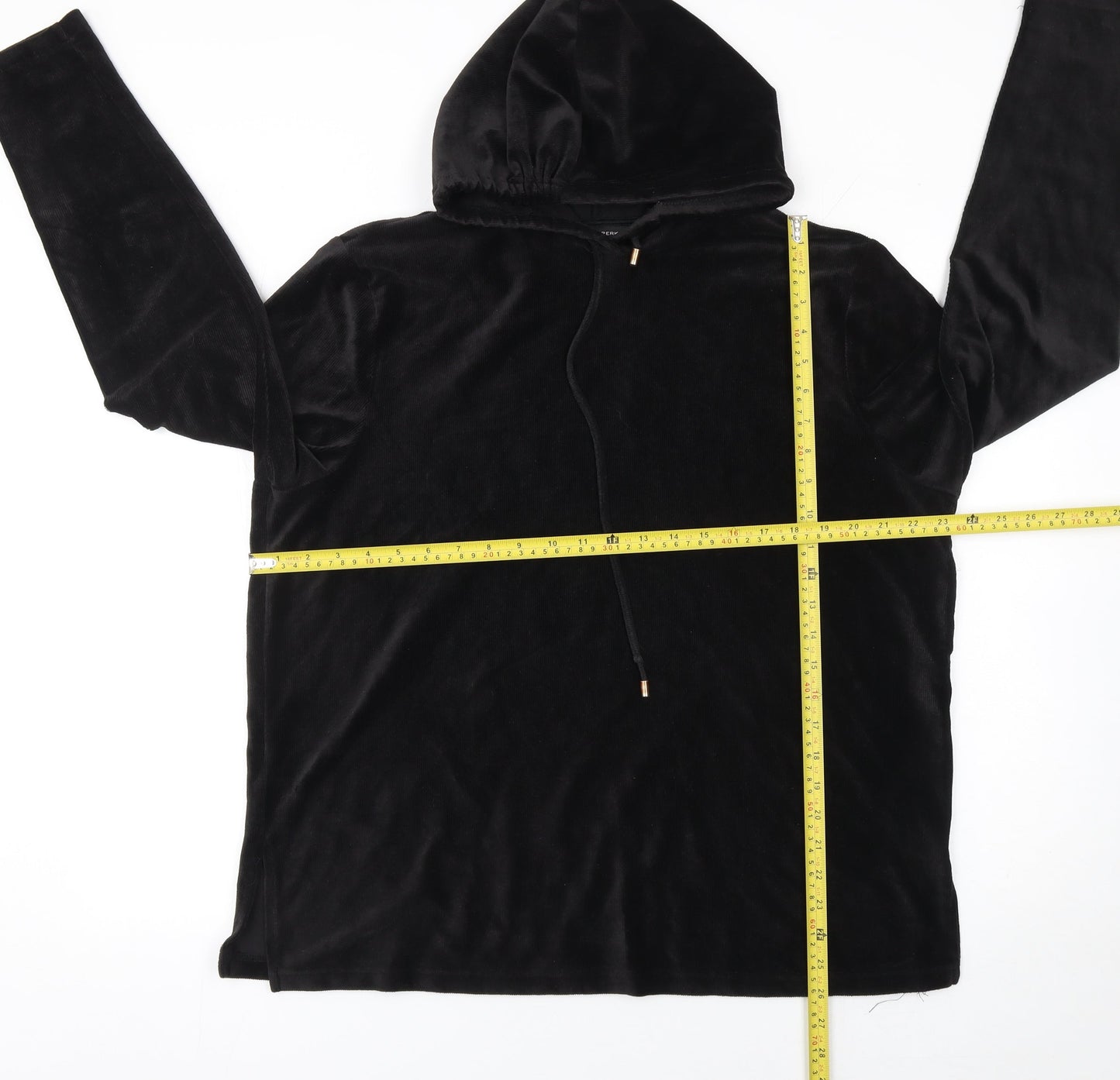 Womens UK Size 16 Dorothy Perkins Black Pullover Hoodie