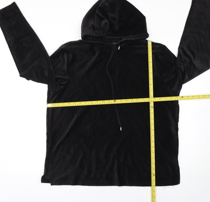 Womens UK Size 16 Dorothy Perkins Black Pullover Hoodie