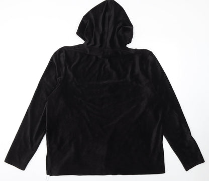 Womens UK Size 16 Dorothy Perkins Black Pullover Hoodie