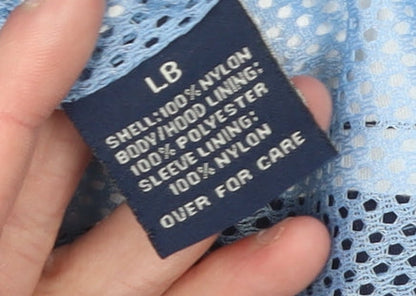 Pod Boys Blue Colourblock Hooded Nylon Anorak Jacket Size 12 Years