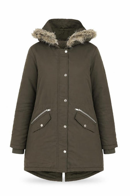Womens UK Size 12 B.YOU Green Parka Coat
