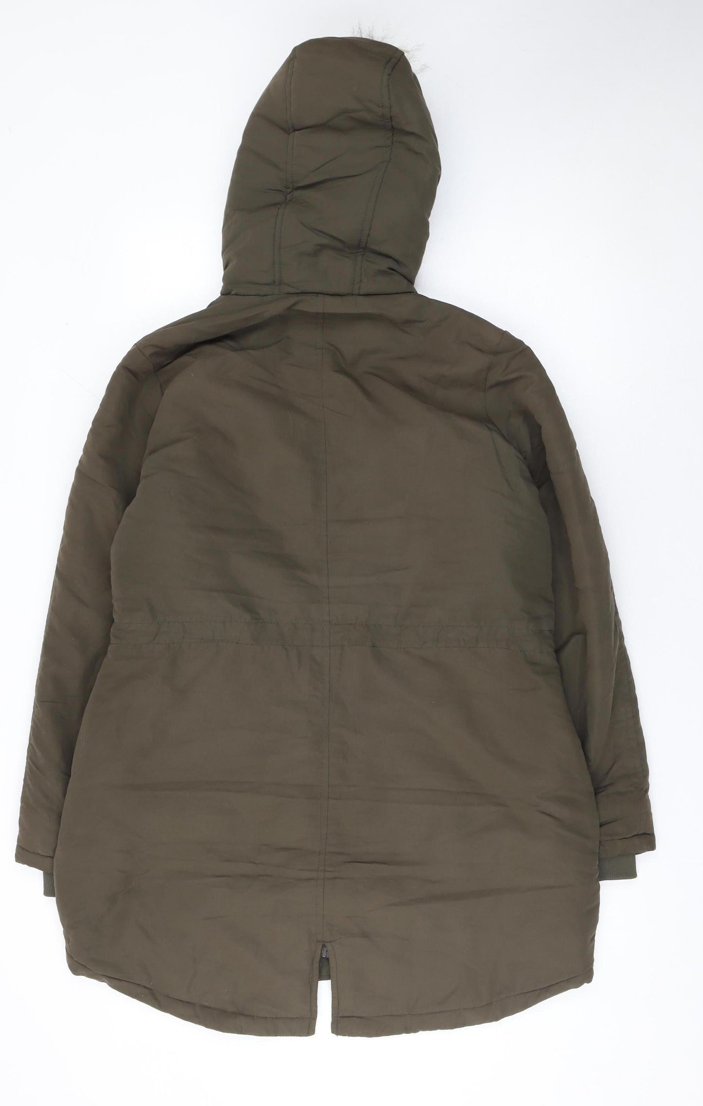Womens UK Size 12 B.YOU Green Parka Coat
