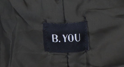 Womens UK Size 12 B.YOU Green Parka Coat