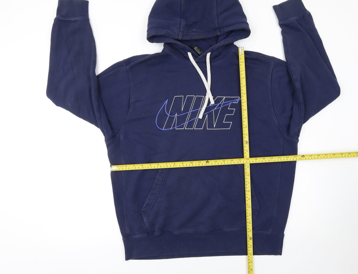 Mens UK Size L Nike Blue Pullover Hoodie