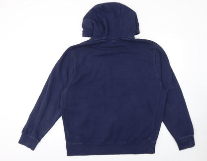 Mens UK Size L Nike Blue Pullover Hoodie
