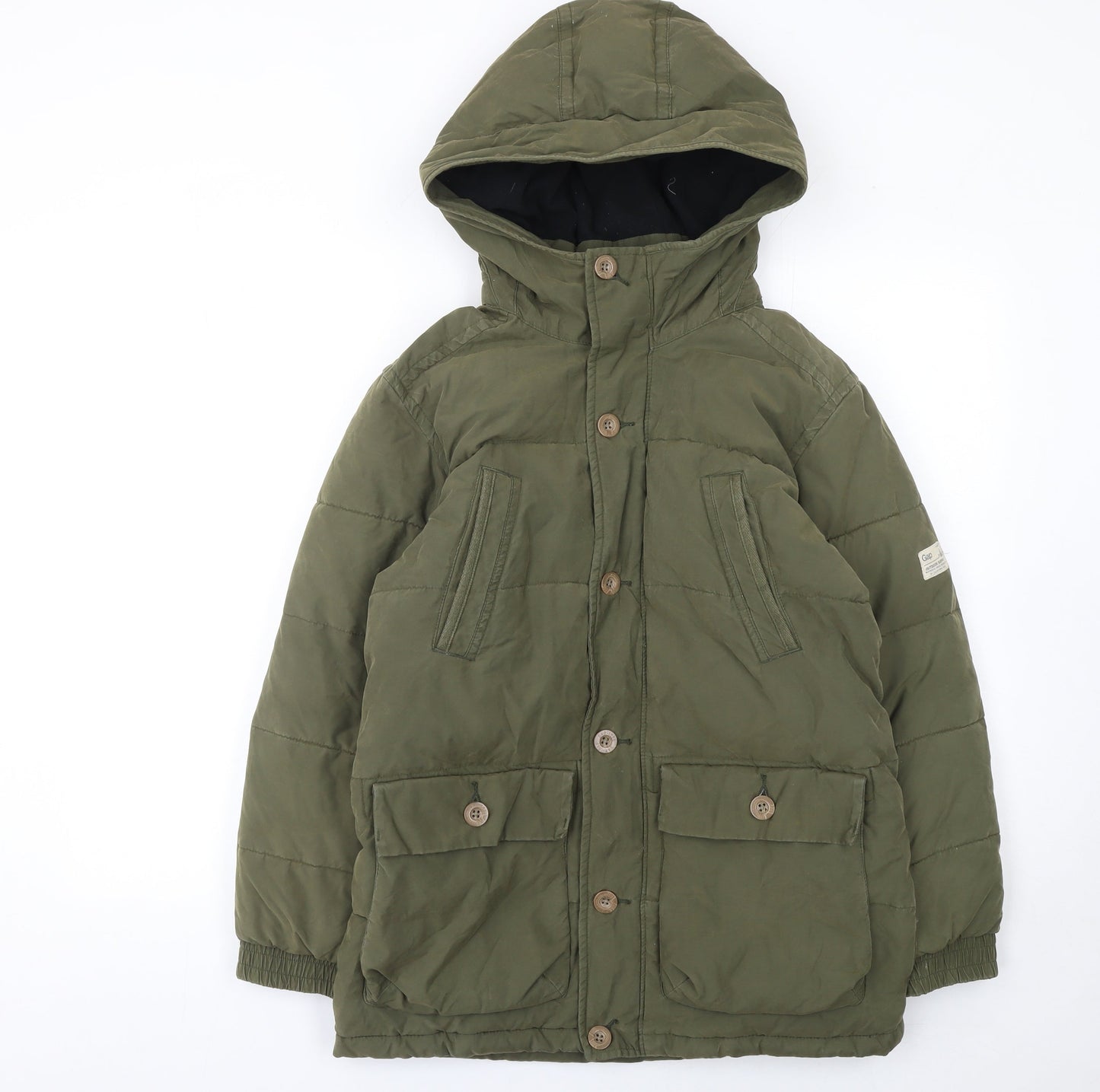 Boys UK Size 12-13 Years Gap Green Puffer Jacket
