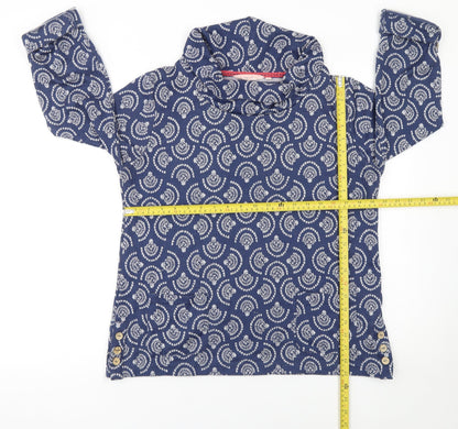 Womens UK Size M The Edinburgh Woollen Mill Blue Tunic Blouse