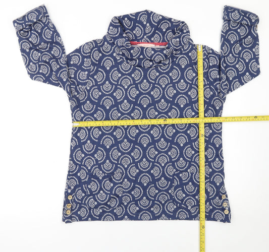 Womens UK Size M The Edinburgh Woollen Mill Blue Tunic Blouse