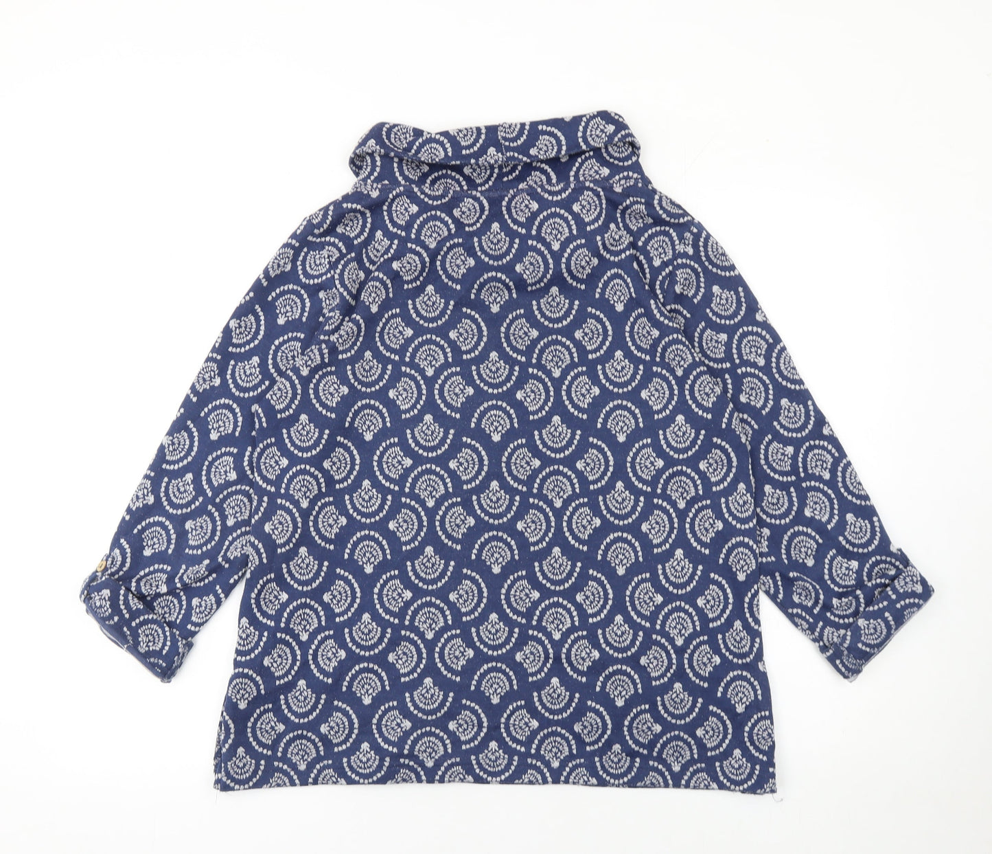 Womens UK Size M The Edinburgh Woollen Mill Blue Tunic Blouse